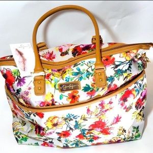 jessica simpson french floral luggage